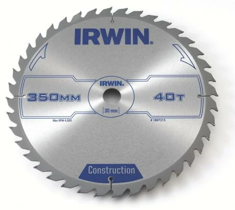 Irwin Lame De Scie Circulaire Construction Ø 350 Mm 1 Irwin Lame De Scie Circulaire Construction Ø 350 Mm