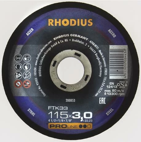 Disque à Tronçonner Acier FTK33 1 Disque à Tronçonner Acier FTK33