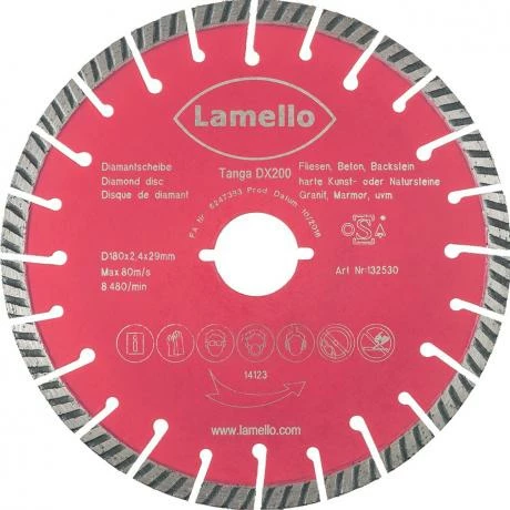 Lame De Scie Diamant TANGA DX200 1 Lame De Scie Diamant TANGA DX200