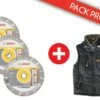 Bosch Lot De 3 Disques Diamants Ø 230 Mm PRO UNIVERSAL + 1 Gilet Sans Manche