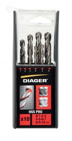 Coffret De 10 Forets Métaux HSS