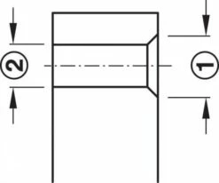 Foret HS Pour Vis Confirmat -Matériel Soldes Magasin por 731